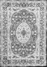 Medallion Gray Traditional Rug, tr4803gry