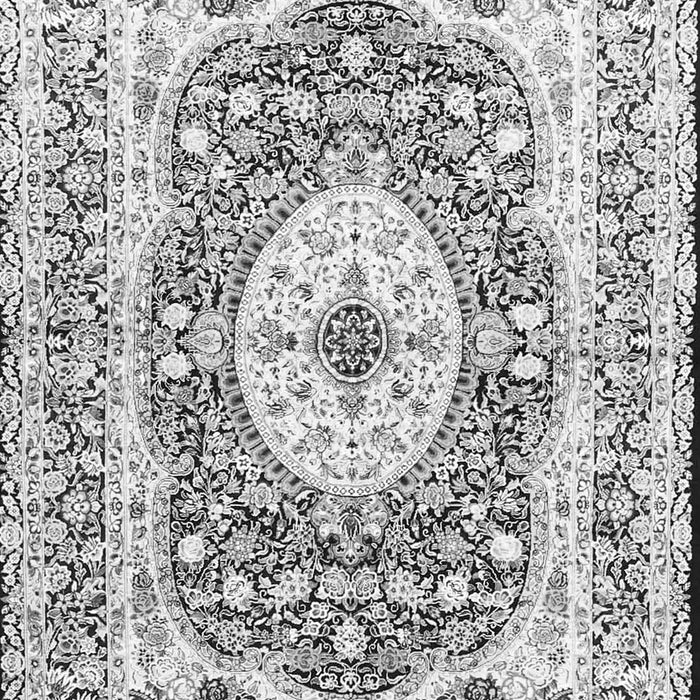 Medallion Gray Traditional Rug, tr4803gry