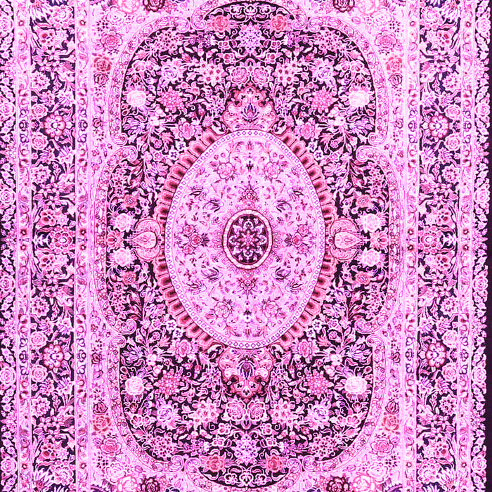 Medallion Pink Traditional Rug, tr4803pnk