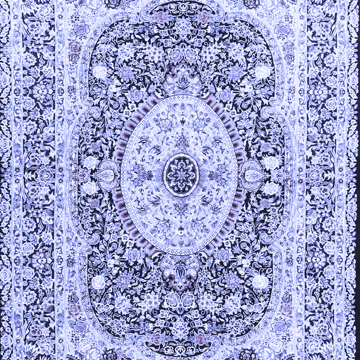 Medallion Blue Traditional Rug, tr4803blu