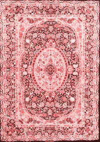 Medallion Red Traditional Rug, tr4803red