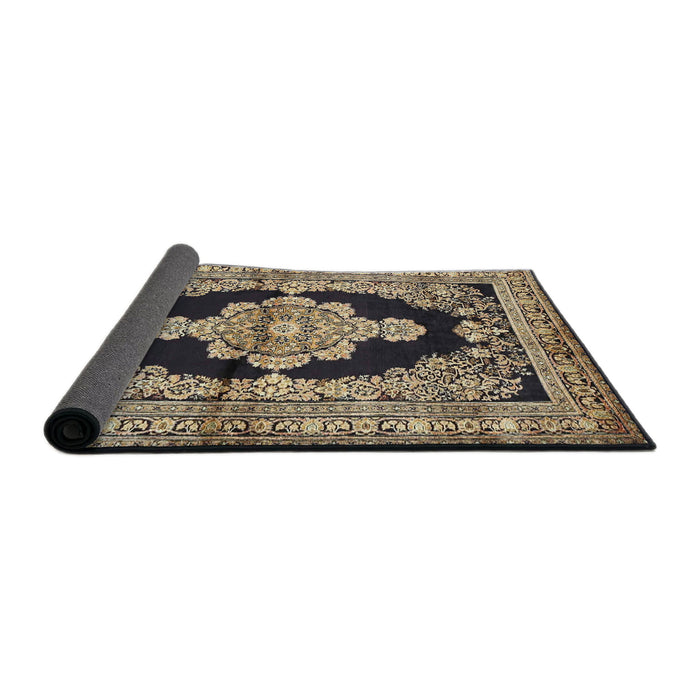 Sideview of Traditional Brown Medallion Rug, tr4804