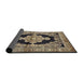 Sideview of Traditional Brown Medallion Rug, tr4804