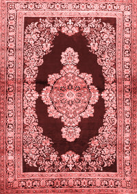 Medallion Red Traditional Rug, tr4804red