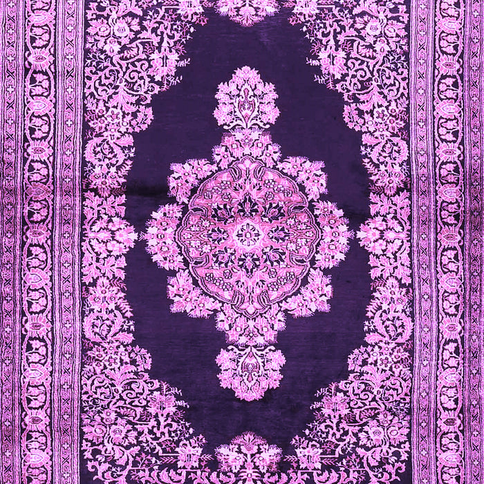Medallion Purple Traditional Rug, tr4804pur