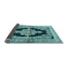 Sideview of Medallion Light Blue Traditional Rug, tr4804lblu
