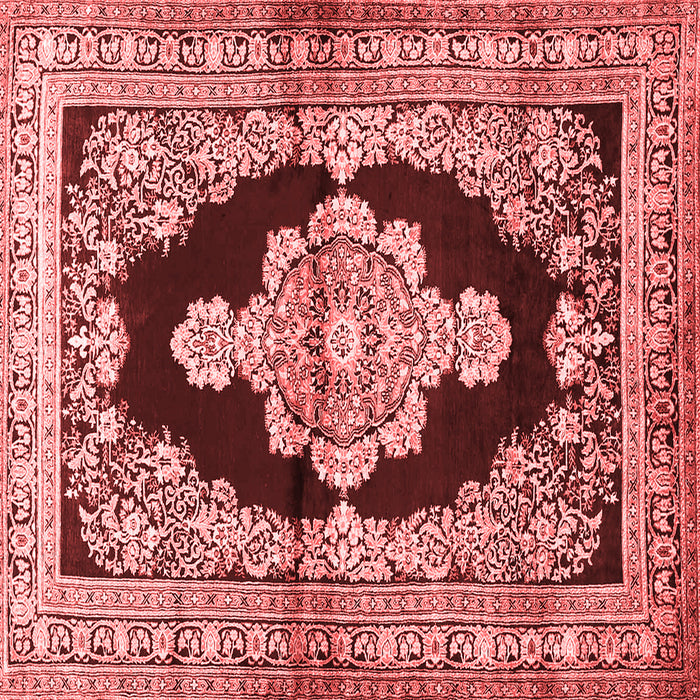 Medallion Red Traditional Rug, tr4804red