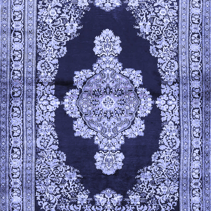 Medallion Blue Traditional Rug, tr4804blu