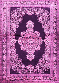 Medallion Pink Traditional Rug, tr4804pnk