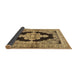 Sideview of Medallion Brown Traditional Rug, tr4804brn