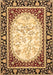 Machine Washable Persian Brown Traditional Rug, wshtr4805brn