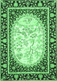 Persian Emerald Green Traditional Rug, tr4805emgrn