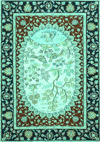 Persian Turquoise Traditional Rug, tr4805turq
