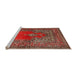 Sideview of Machine Washable Traditional Orange Salmon Pink Rug, wshtr4806