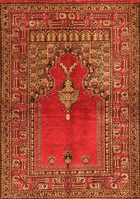 Oriental Orange Traditional Rug, tr4806org