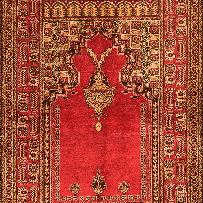 Oriental Orange Traditional Rug, tr4806org
