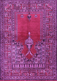 Oriental Purple Traditional Rug, tr4806pur