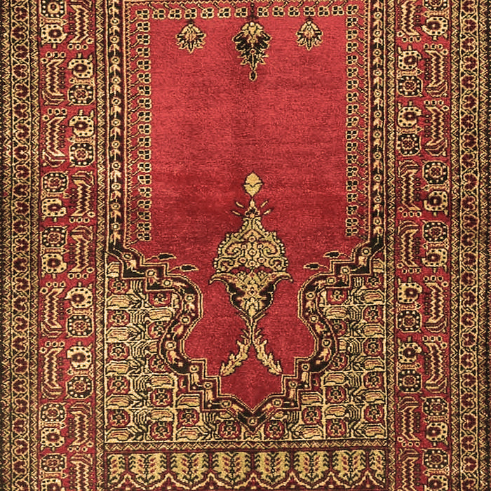 Machine Washable Oriental Brown Traditional Rug, wshtr4806brn