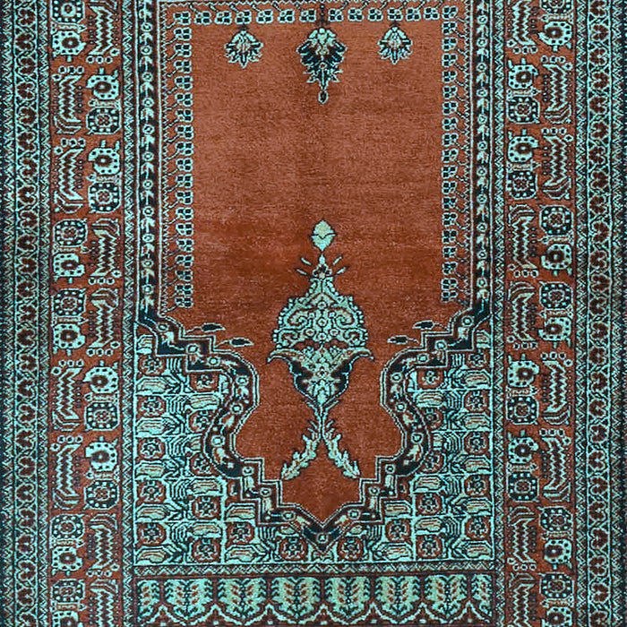 Oriental Light Blue Traditional Rug, tr4806lblu