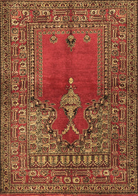 Oriental Brown Traditional Rug, tr4806brn