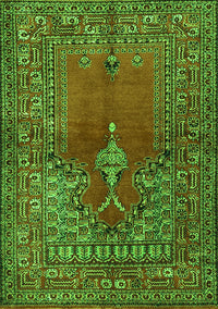 Oriental Green Traditional Rug, tr4806grn