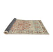 Sideview of Traditional Orange Salmon Pink Persian Rug, tr4807