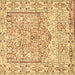 Square Machine Washable Persian Brown Traditional Rug, wshtr4807brn