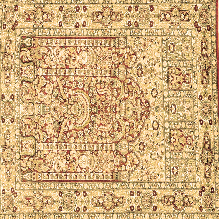 Square Persian Brown Traditional Rug, tr4807brn