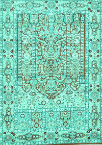 Persian Turquoise Traditional Rug, tr4807turq