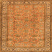 Serging Thickness of Persian Orange Traditional Rug, tr4808org