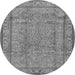 Square Persian Gray Traditional Rug, tr4808gry