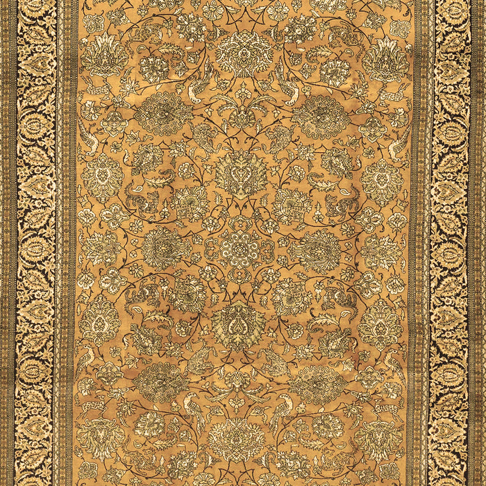 Machine Washable Persian Brown Traditional Rug, wshtr4808brn