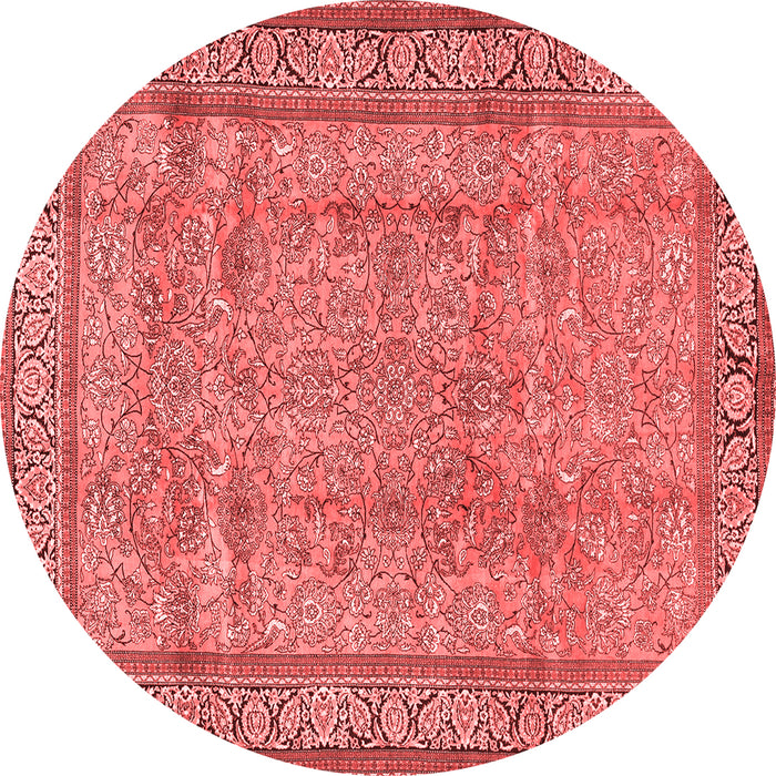 Machine Washable Persian Red Traditional Rug, wshtr4808red