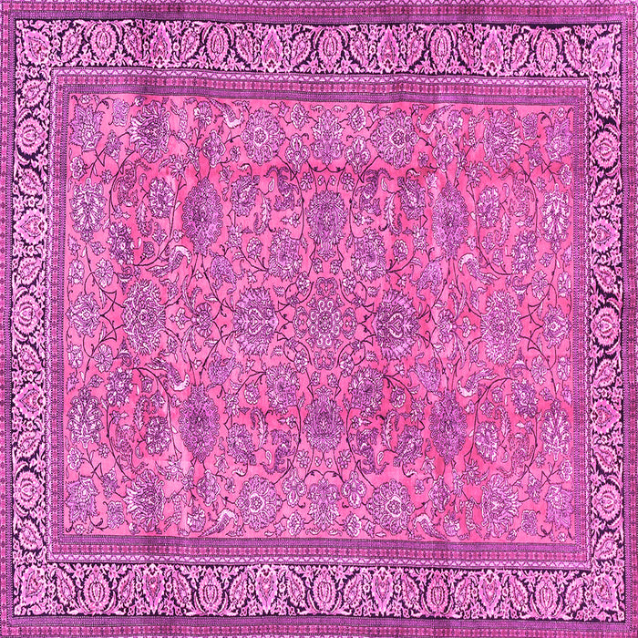 Square Persian Pink Traditional Rug, tr4808pnk