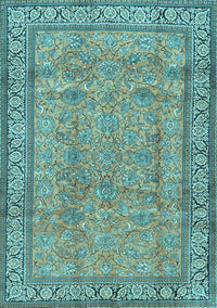 Persian Light Blue Traditional Rug, tr4808lblu