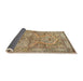 Sideview of Traditional Sienna Brown Persian Rug, tr4809