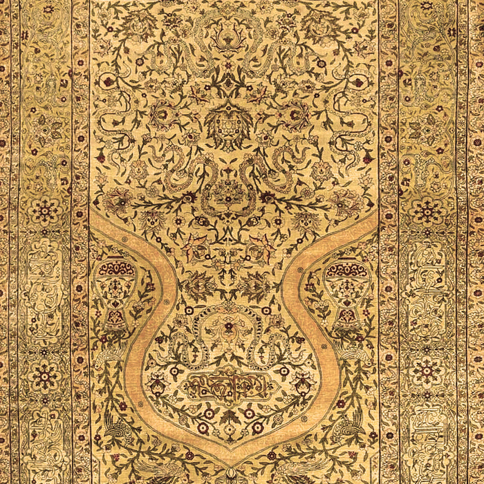 Machine Washable Persian Brown Traditional Rug, wshtr4809brn