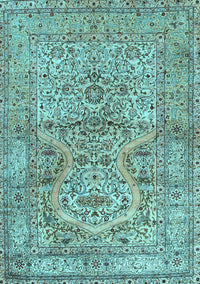 Persian Light Blue Traditional Rug, tr4809lblu