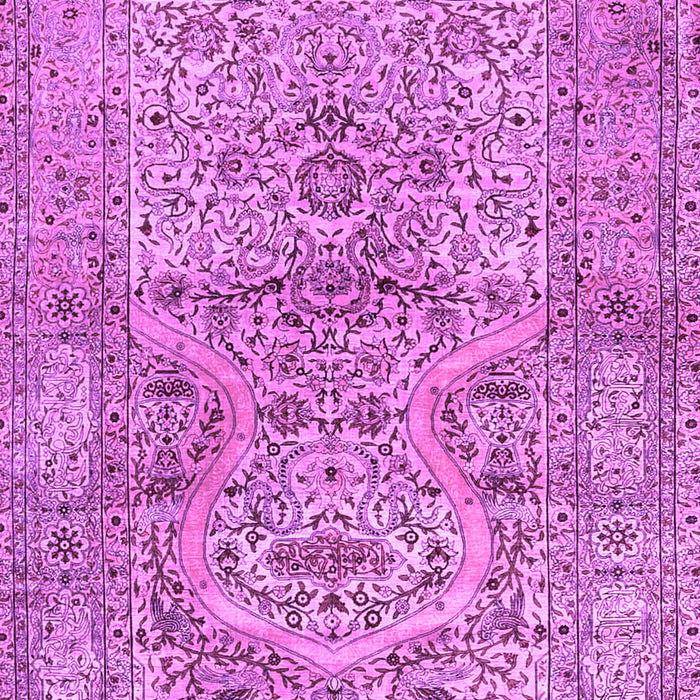 Machine Washable Persian Purple Traditional Area Rugs, wshtr4809pur
