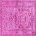 Square Persian Pink Traditional Rug, tr4809pnk