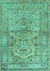 Persian Turquoise Traditional Rug, tr4809turq