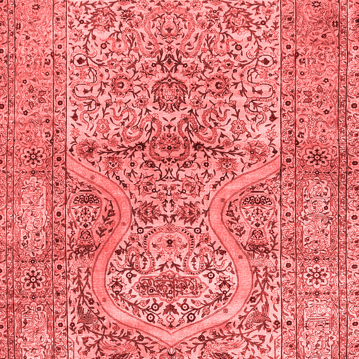 Machine Washable Persian Red Traditional Rug, wshtr4809red