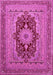 Medallion Pink Traditional Rug, tr480pnk