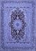 Medallion Blue Traditional Rug, tr480blu