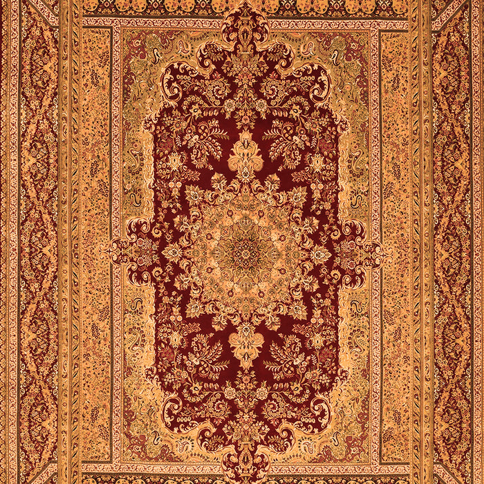 Medallion Orange Traditional Rug, tr480org