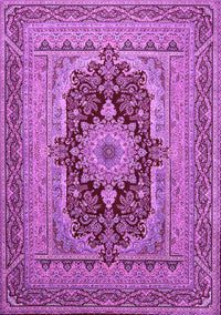 Medallion Purple Traditional Rug, tr480pur