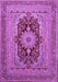 Medallion Purple Traditional Rug, tr480pur