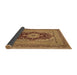 Sideview of Medallion Brown Traditional Rug, tr480brn