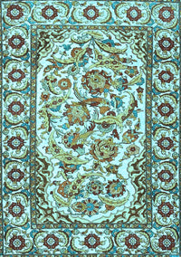 Persian Light Blue Traditional Rug, tr4810lblu