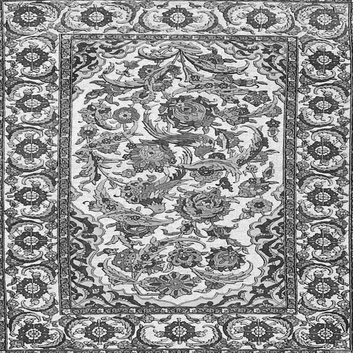 Serging Thickness of Persian Gray Traditional Rug, tr4810gry